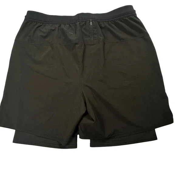 Vuori Shorts Mens XL‎ Black Fullerton Lined 2 In 1 Active Gym Training Stretch - Picture 7 of 10